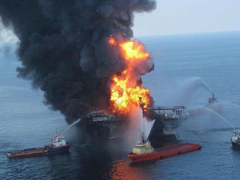 Deepwater Horizon On Fire